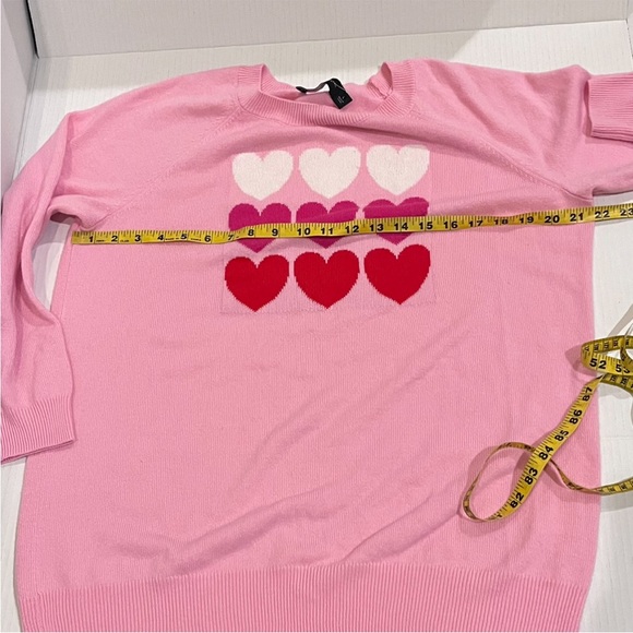 New York & Company Heart Print Tunic Sweater - Picture 7 of 8